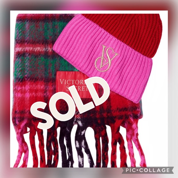 ❤️🩷NWTVictoria Secret Scarf Set❤️🩷 - Picture 1 of 3